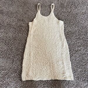 NWT Free People Textured Cream Slip Dress